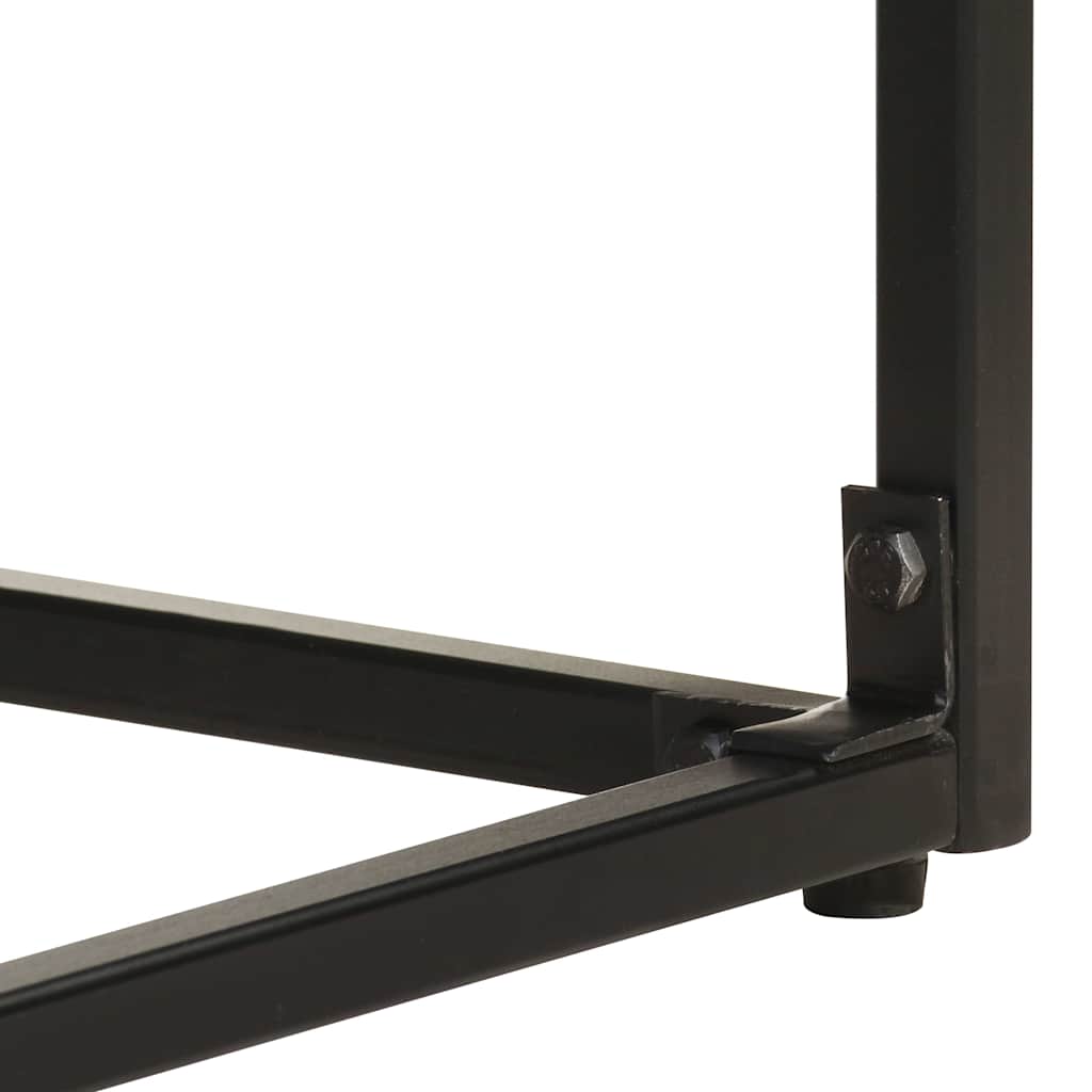 vidaXL Ντουλάπι Μαύρο 60 x 30 x 120 εκ από Μασίφ Ξύλο Ακακίας & Μάνγκο