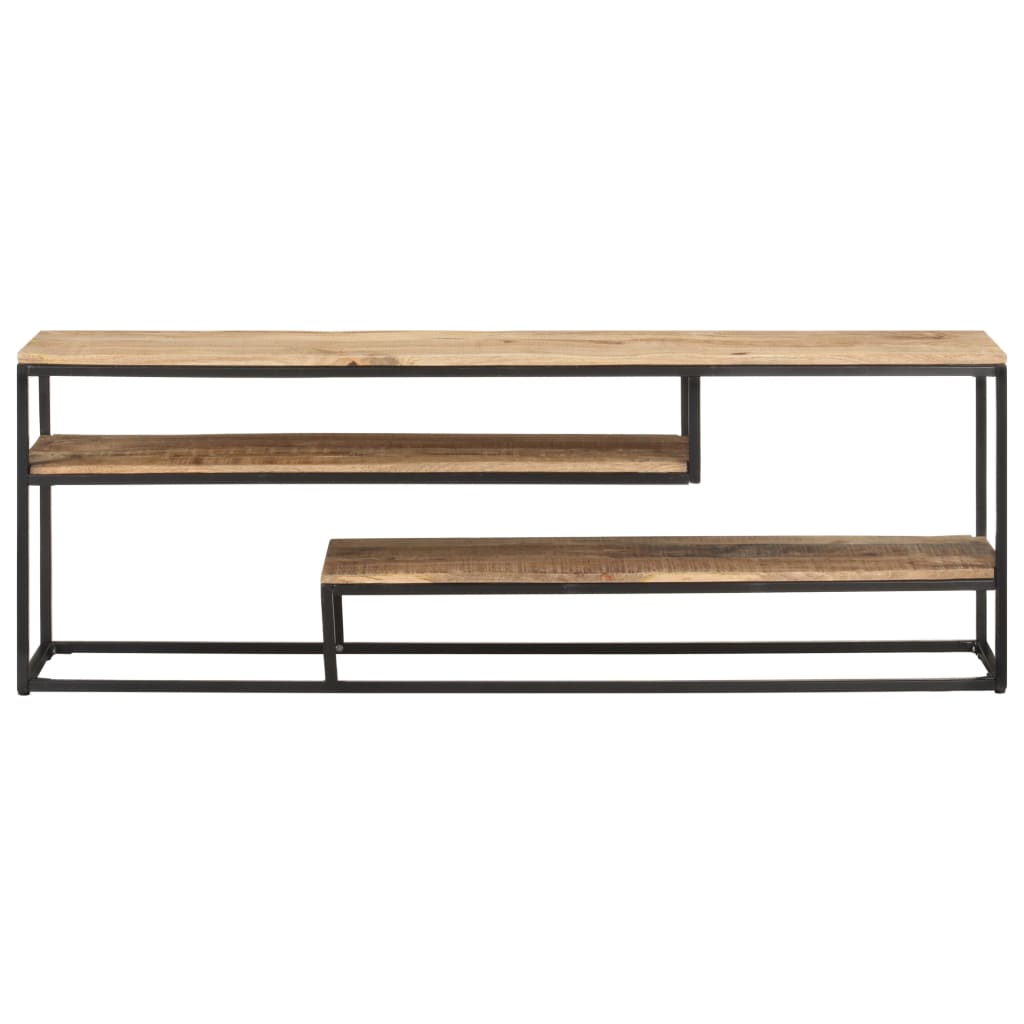 vidaXL Έπιπλο Τηλεόρασης 130 x 30 x 45 εκ. από Ακατέργαστο Ξύλο Μάνγκο
