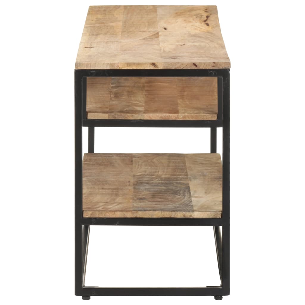 vidaXL Έπιπλο Τηλεόρασης 130 x 30 x 45 εκ. από Ακατέργαστο Ξύλο Μάνγκο