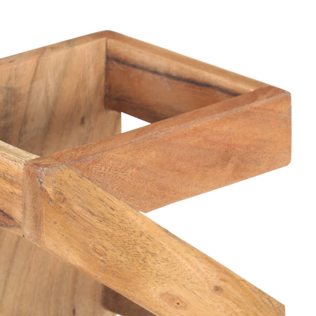 vidaXL Ραφιέρα / Σταντ Κρασιών για 5 Φιάλες από Μασίφ Ξύλο Ακακίας