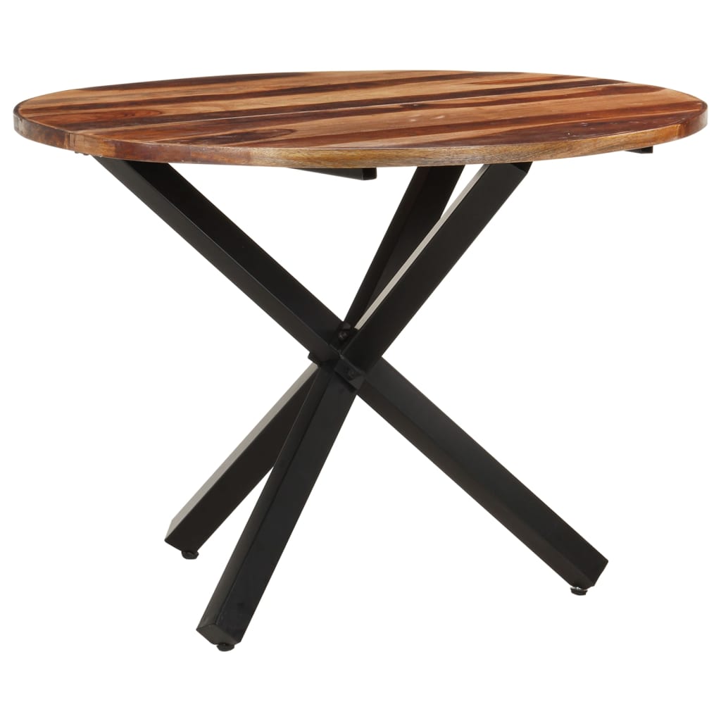 vidaXL Τραπεζαρία 100 x 100 x 75 εκ. Ξύλο Ακακίας & Μελί Φινίρισμα