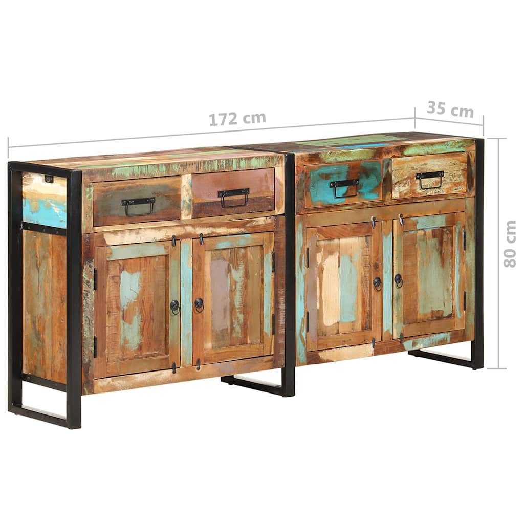 vidaXL Μπουφές 172 x 35 x 80 εκ. από Μασίφ Ανακυκλωμένο Ξύλο