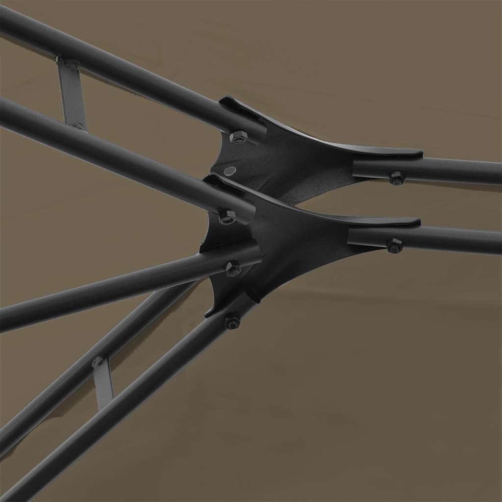 vidaXL Τέντα Εκδηλώσεων Κήπου με Κουρτίνες Taupe 4 x 3 μ. 180 γρ/μ²