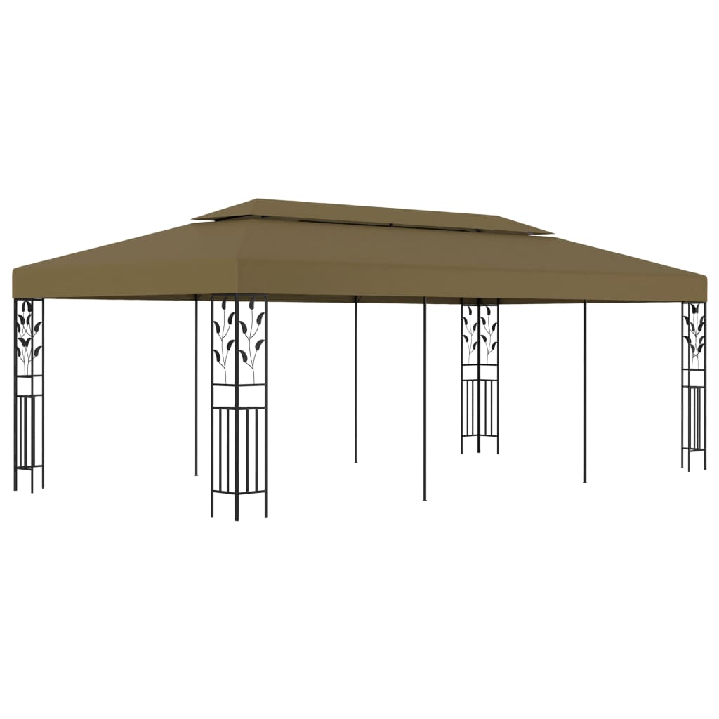 vidaXL Κιόσκι Taupe 6 x 3 μ. 180 γρ/μ²