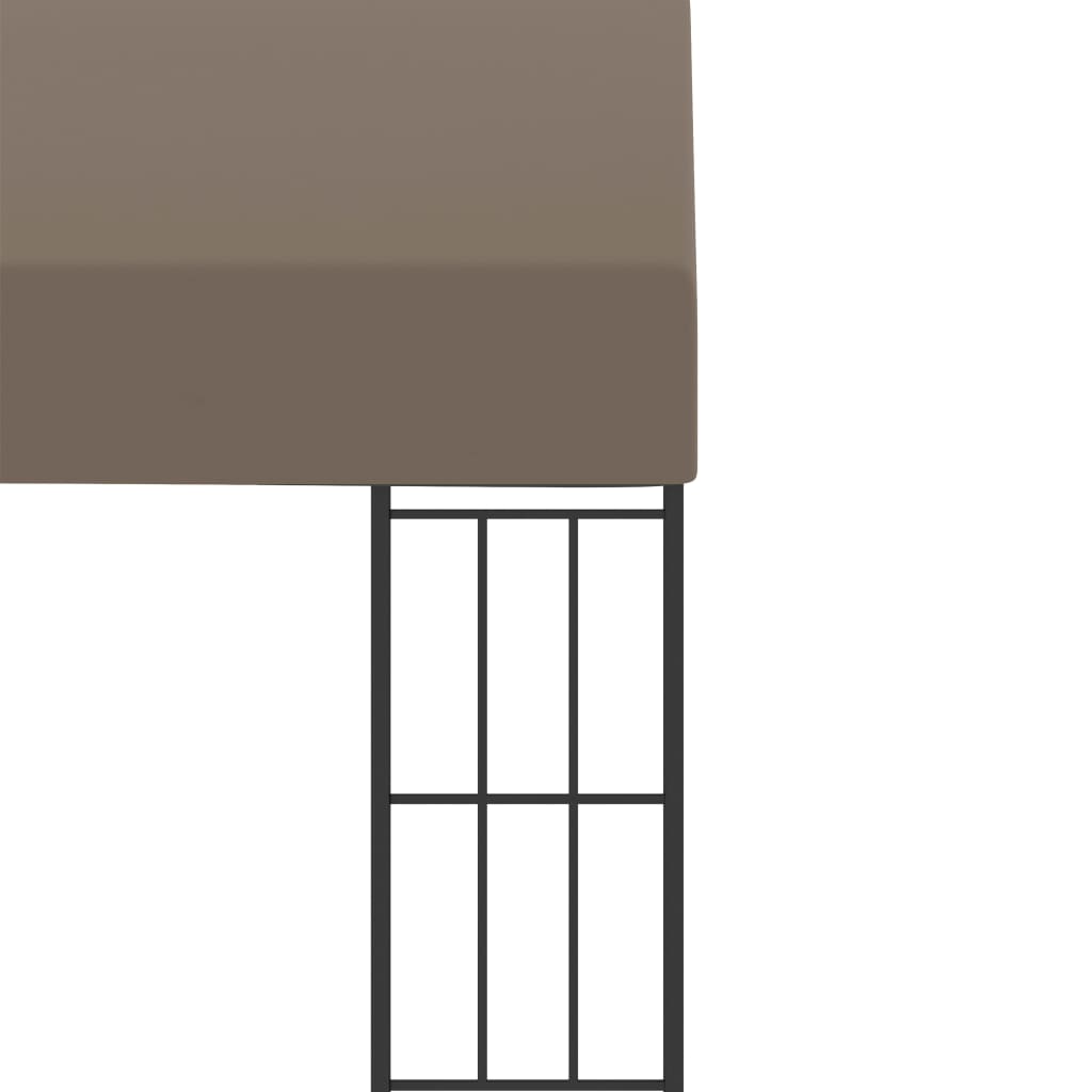 vidaXL Κιόσκι Επιτοίχιο Taupe 3 x 3 μ. Υφασμάτινο