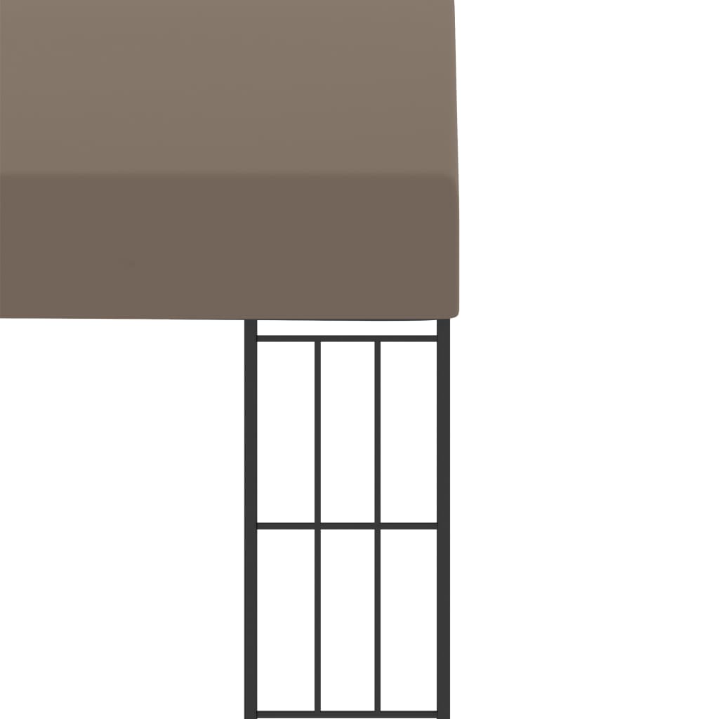vidaXL Κιόσκι Επιτοίχιο Taupe 6 x 3 μ. Υφασμάτινο