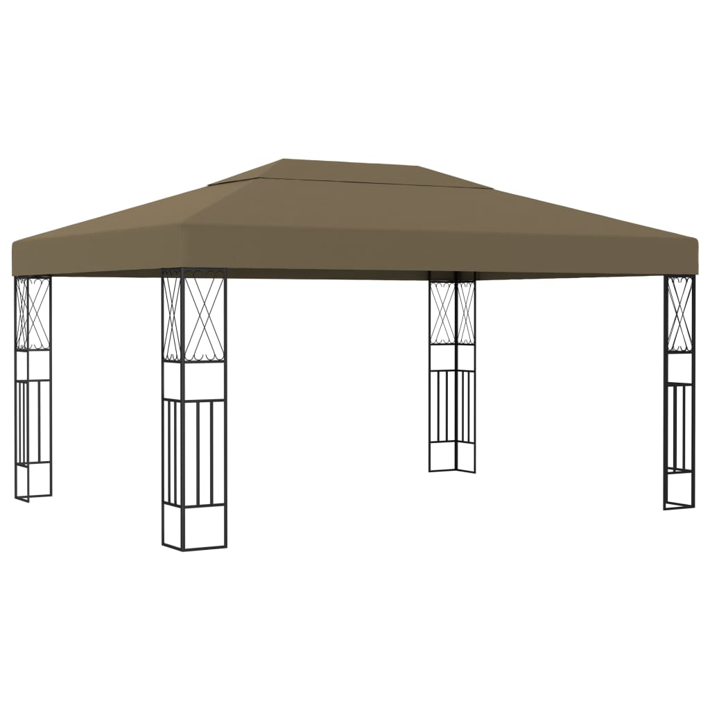vidaXL Κιόσκι Taupe 3 x 4 μ. Υφασμάτινο