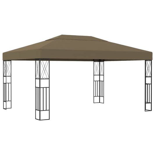 vidaXL Κιόσκι Taupe 3 x 4 μ. Υφασμάτινο