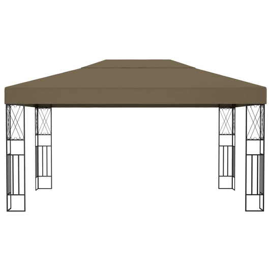 vidaXL Κιόσκι Taupe 3 x 4 μ. Υφασμάτινο