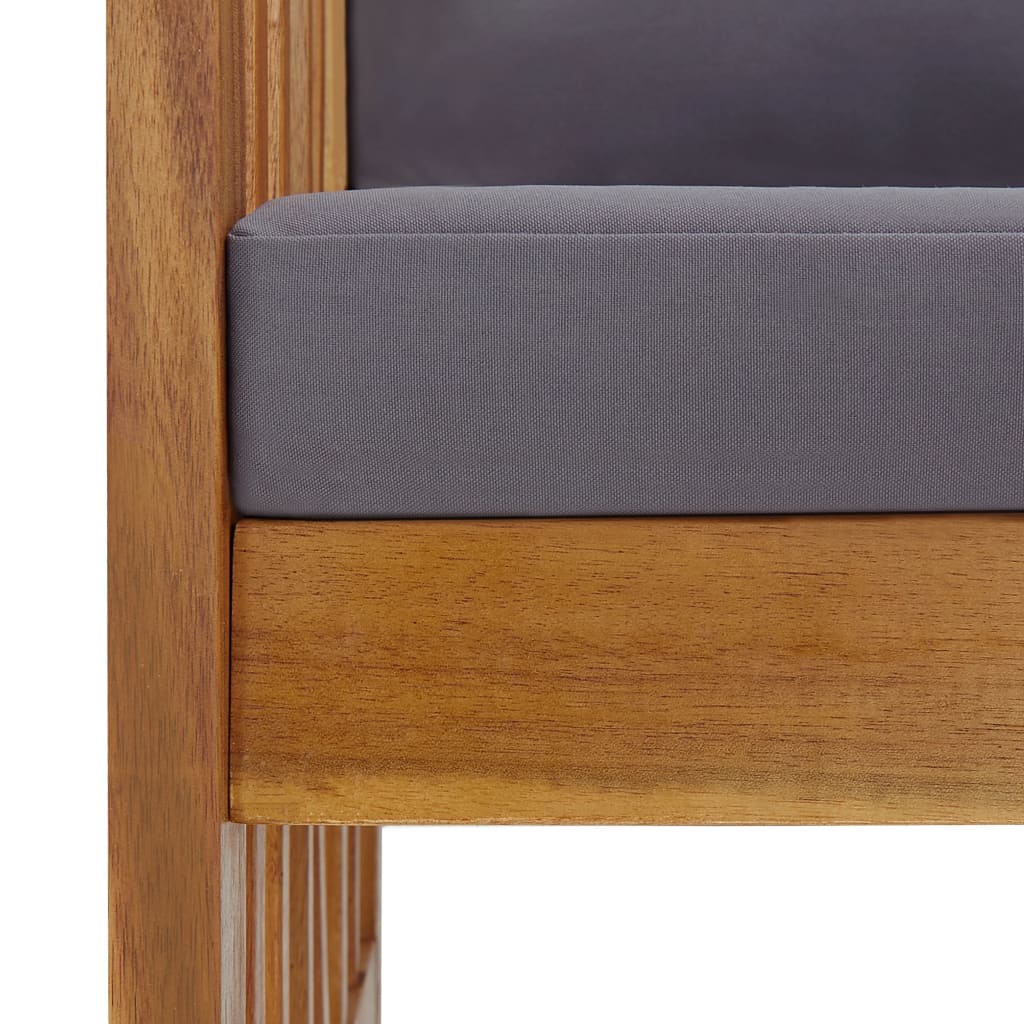 vidaXL Παγκάκι Κήπου 119 εκ. από Μασίφ Ξύλο Ακακίας με Μαξιλάρια