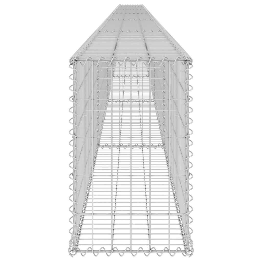 vidaXL Συρματοκιβώτιο Τοίχος 900x30x50 εκ. Γαλβαν. Χάλυβας + Καλύμματα