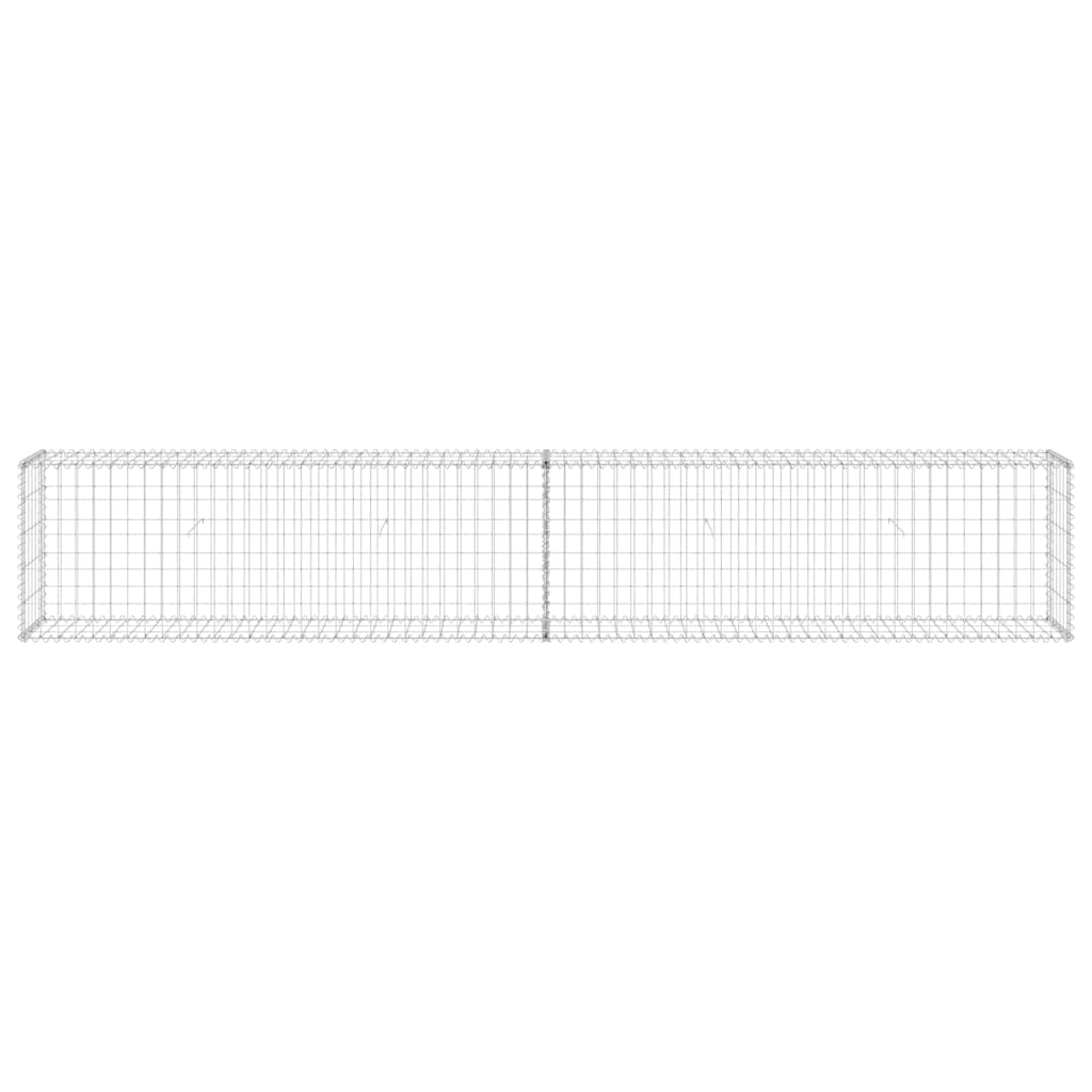 vidaXL Συρματοκιβώτιο Τοίχος 300x30x50 εκ. Γαλβαν. Χάλυβας + Καλύμματα