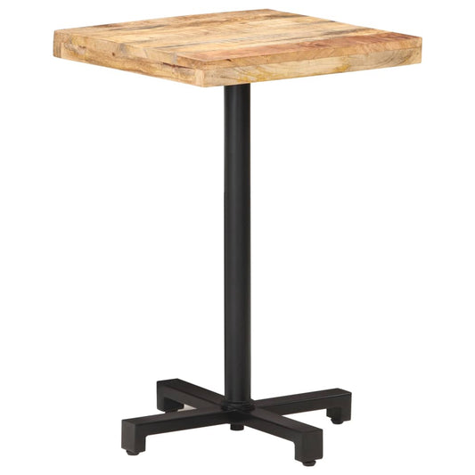 vidaXL Τραπέζι Bistro Τετράγωνο 50x50x75 εκ. Ακατέργαστο Ξύλο Μάνγκο