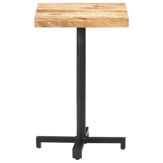 vidaXL Τραπέζι Bistro Τετράγωνο 50x50x75 εκ. Ακατέργαστο Ξύλο Μάνγκο