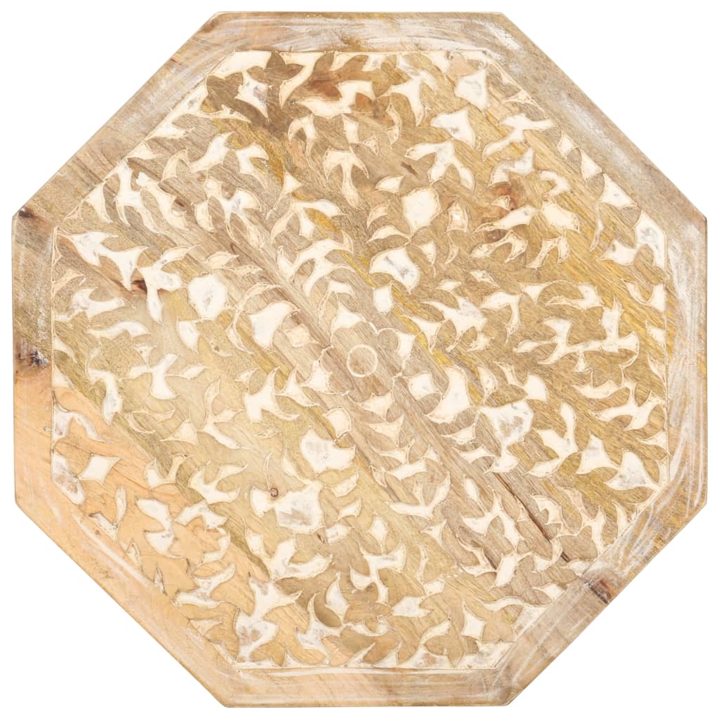 vidaXL Τραπέζι Βοηθητικό Ø48 εκ. από Μασίφ Ξύλο Μάνγκο