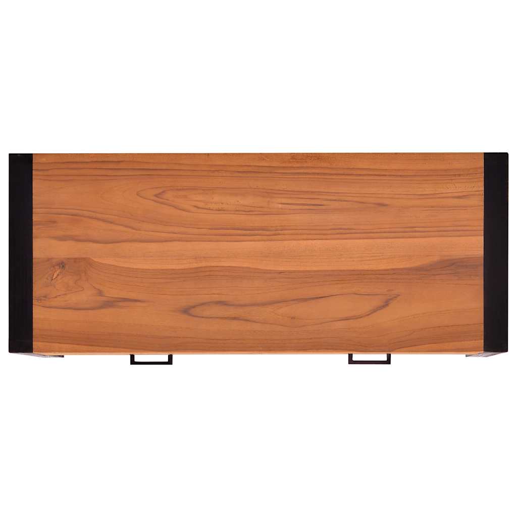 vidaXL Γραφείο με 2 Συρτάρια 100 x 40 x 75 εκ. Ανακυκλωμένο Ξύλο Teak