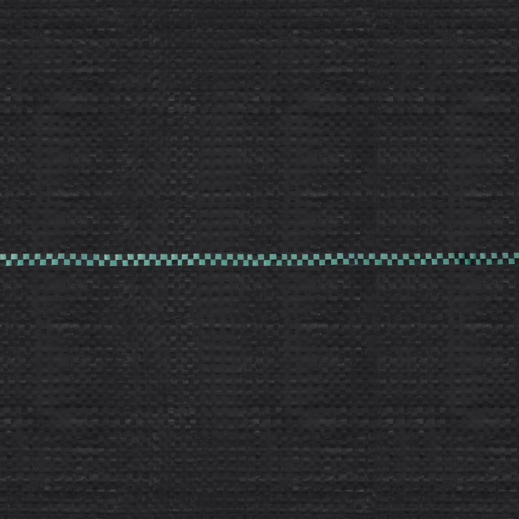 vidaXL Ύφασμα Εδαφοκάλυψης Μαύρο 2 x 100 μ. από Πολυπροπυλένιο