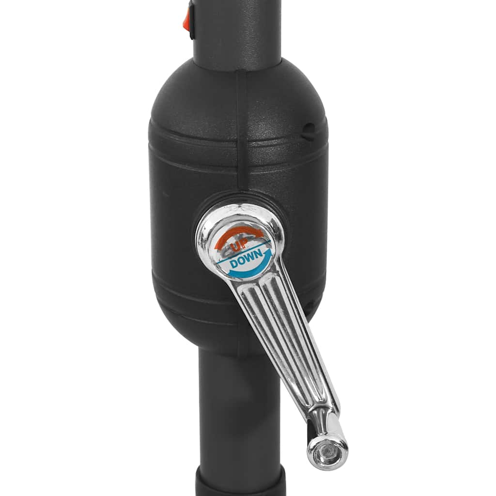 vidaXL Ομπρέλα Κήπου με LED Μαύρη 400 εκ. με Μεταλλικό Ιστό