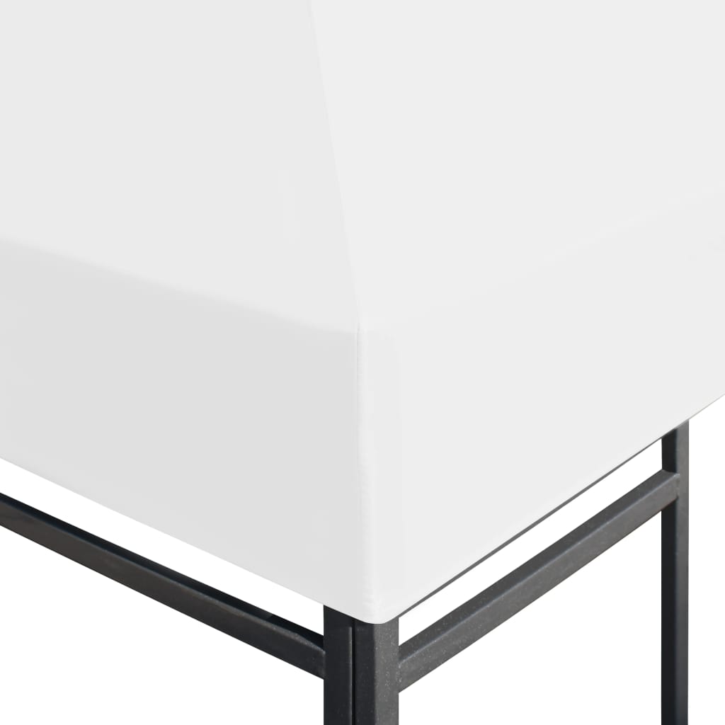 vidaXL Κάλυμμα για Κιόσκι Λευκό 3 x 3 μ. 270 γρ./μ²