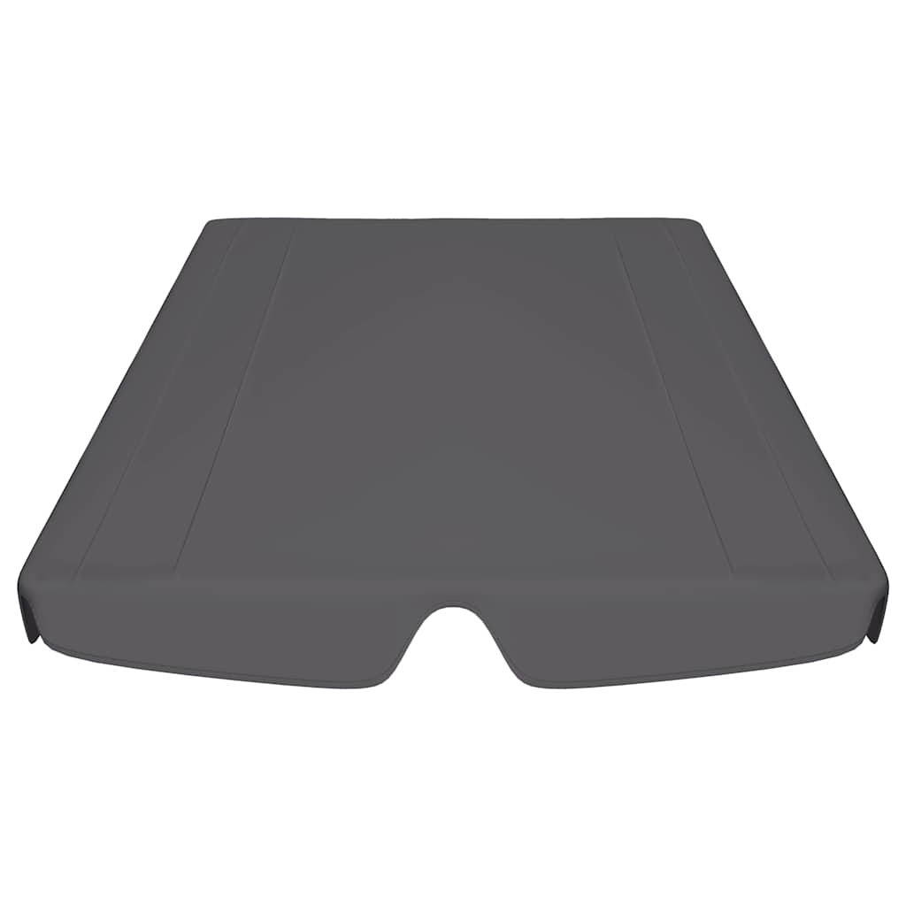 vidaXL Πανί Ανταλλακτικό για Κούνια Κήπου Ανθρακί 188/168 x 145/110εκ.