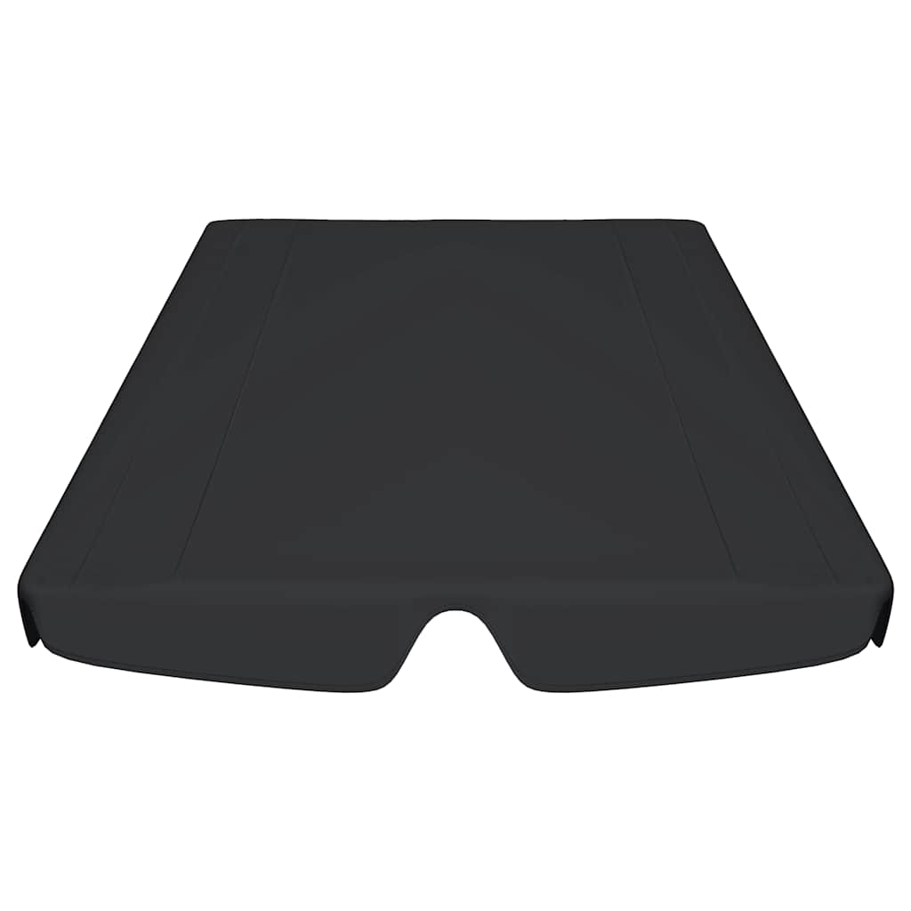 vidaXL Πανί Ανταλλακτικό για Κούνια Κήπου Μαύρο 188/168 x 145/110 εκ.