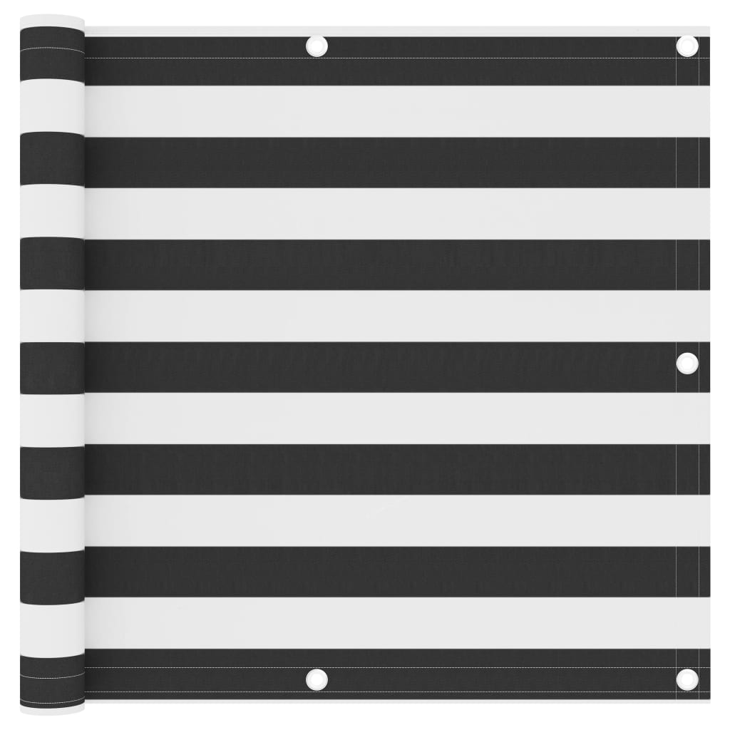 vidaXL Διαχωριστικό Βεράντας Ανθρακί/Λευκό 90 x 500 εκ. Ύφασμα Oxford