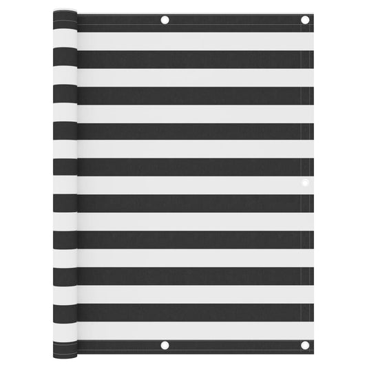 vidaXL Διαχωριστικό Βεράντας Ανθρακί/Λευκό 120 x 500 εκ. Ύφασμα Oxford