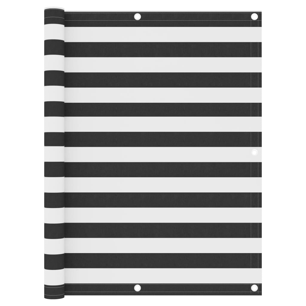 vidaXL Διαχωριστικό Βεράντας Ανθρακί/Λευκό 120 x 600 εκ. Ύφασμα Oxford