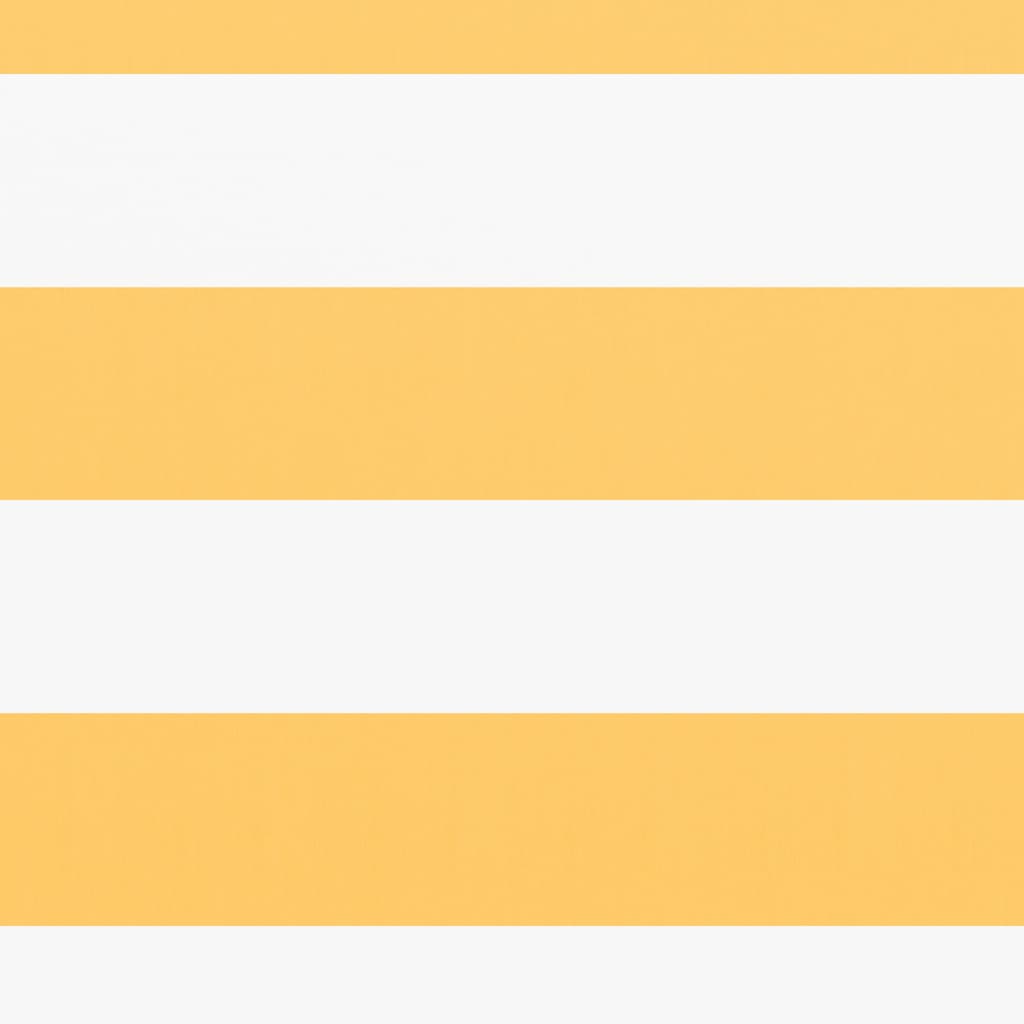 vidaXL Διαχωριστικό Βεράντας Λευκό/Κίτρινο 75 x 600 εκ. Ύφασμα Oxford