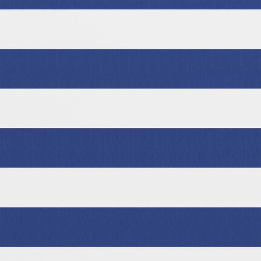 vidaXL Διαχωριστικό Βεράντας Λευκό/Μπλε 75 x 300 εκ. Ύφασμα Oxford