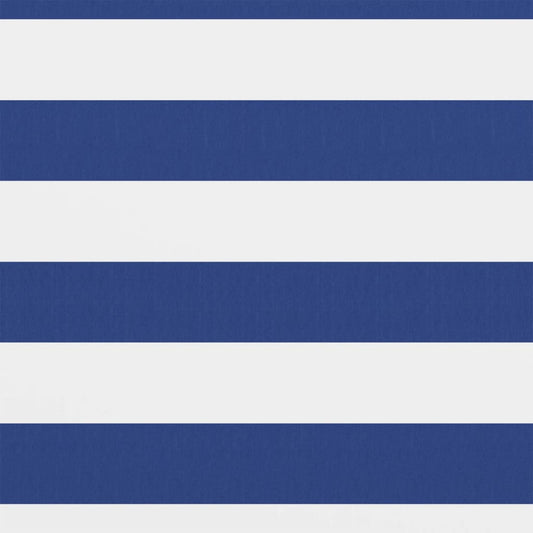 vidaXL Διαχωριστικό Βεράντας Λευκό/Μπλε 120 x 300 εκ. Ύφασμα Oxford