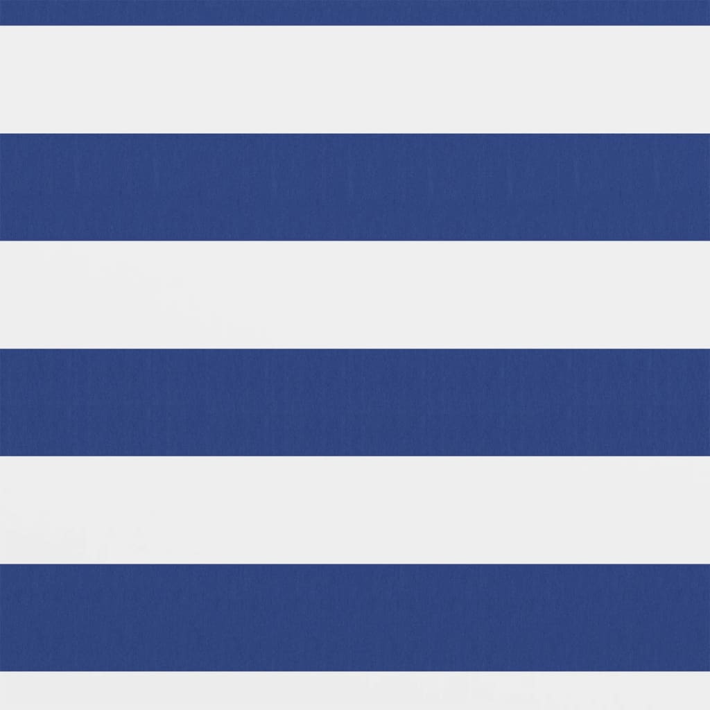 vidaXL Διαχωριστικό Βεράντας Λευκό/Μπλε 120 x 400 εκ. Ύφασμα Oxford