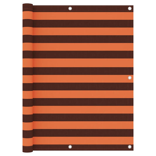 vidaXL Διαχωριστικό Βεράντας Πορτοκαλί/Καφέ 120x300 εκ. Ύφασμα Oxford
