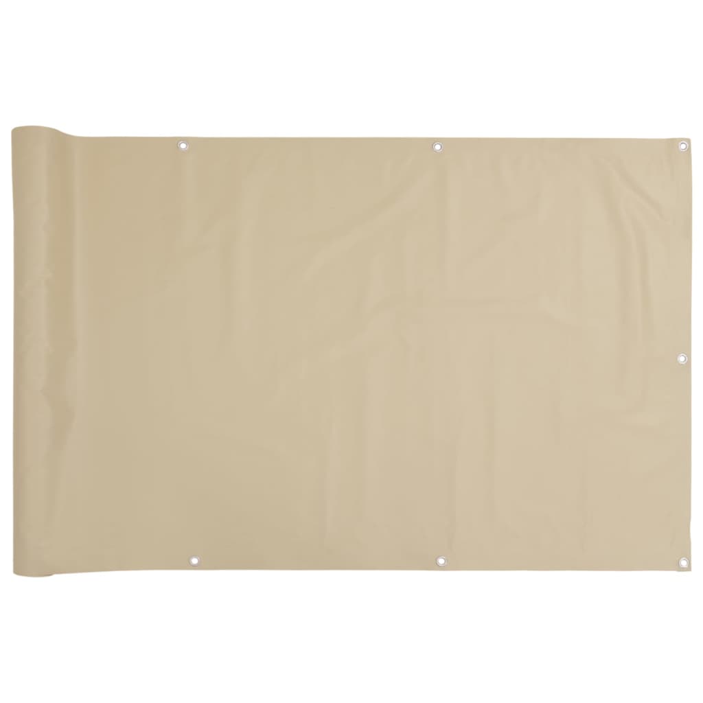 vidaXL Διαχωριστικό Βεράντας Μπεζ 75 x 300 εκ. Ύφασμα Oxford