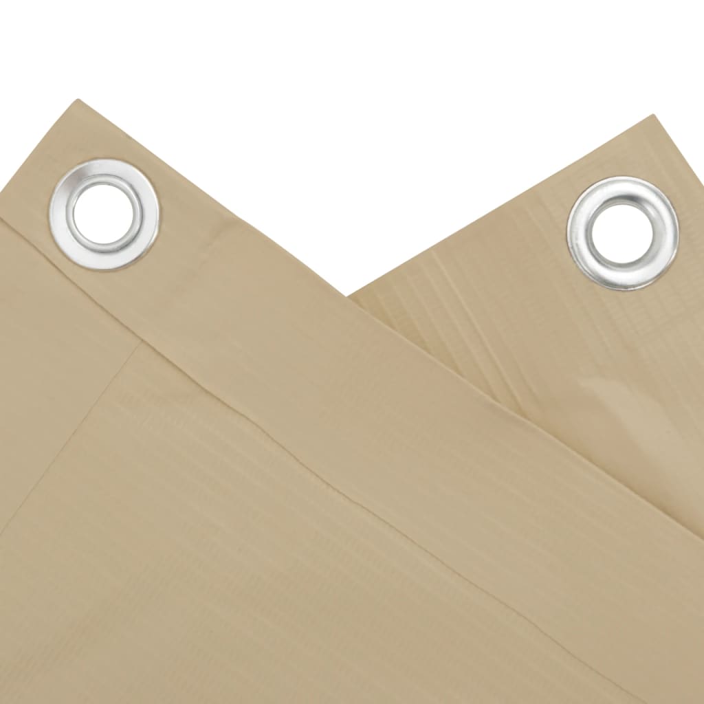 vidaXL Διαχωριστικό Βεράντας Μπεζ 120 x 300 εκ. Ύφασμα Oxford
