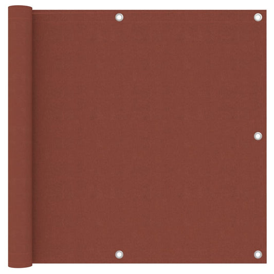 vidaXL Διαχωριστικό Βεράντας Τερακότα 90 x 300 εκ. Ύφασμα Oxford