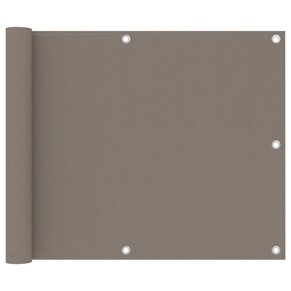 vidaXL Διαχωριστικό Βεράντας Taupe 75 x 300 εκ. Ύφασμα Oxford