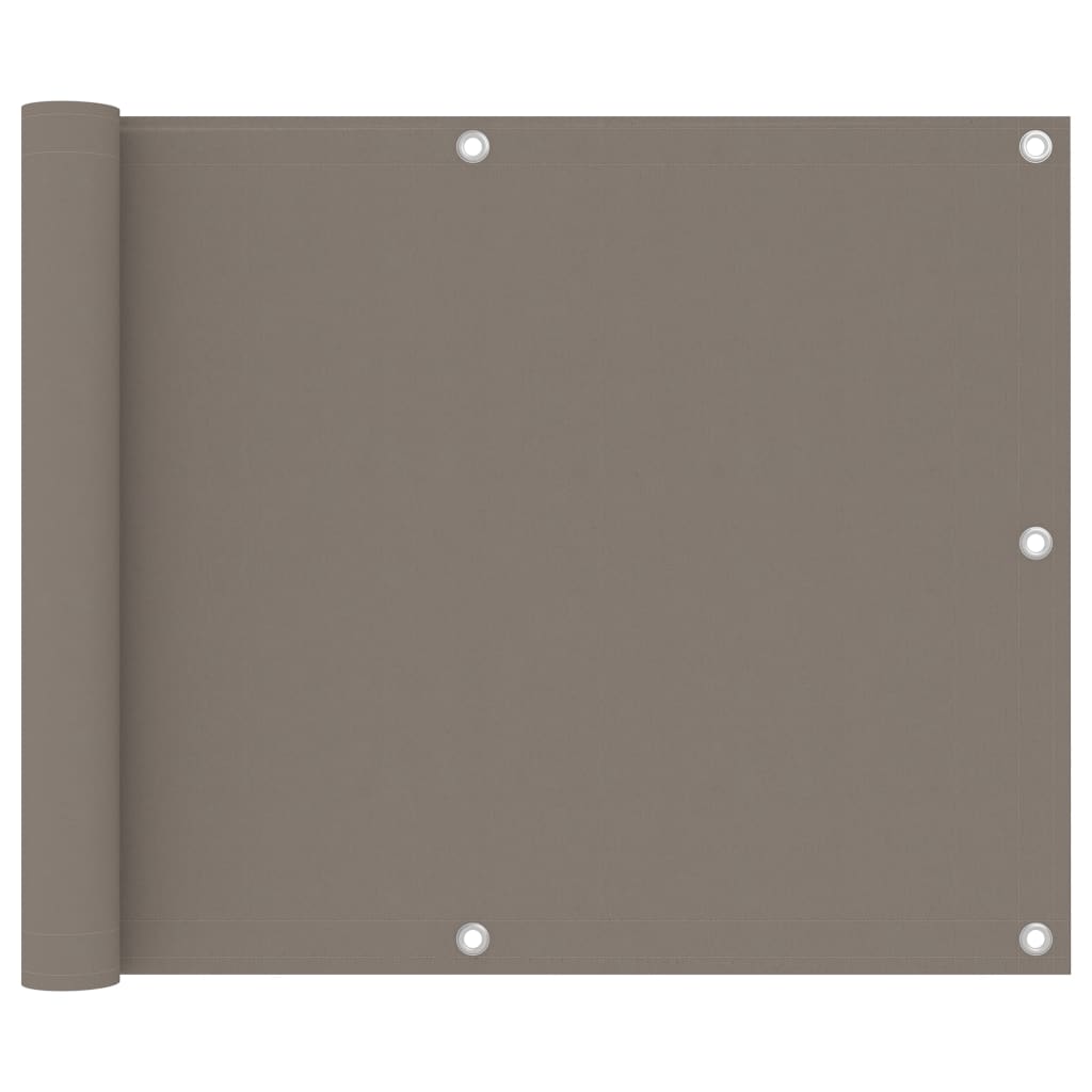 vidaXL Διαχωριστικό Βεράντας Taupe 75 x 400 εκ. Ύφασμα Oxford