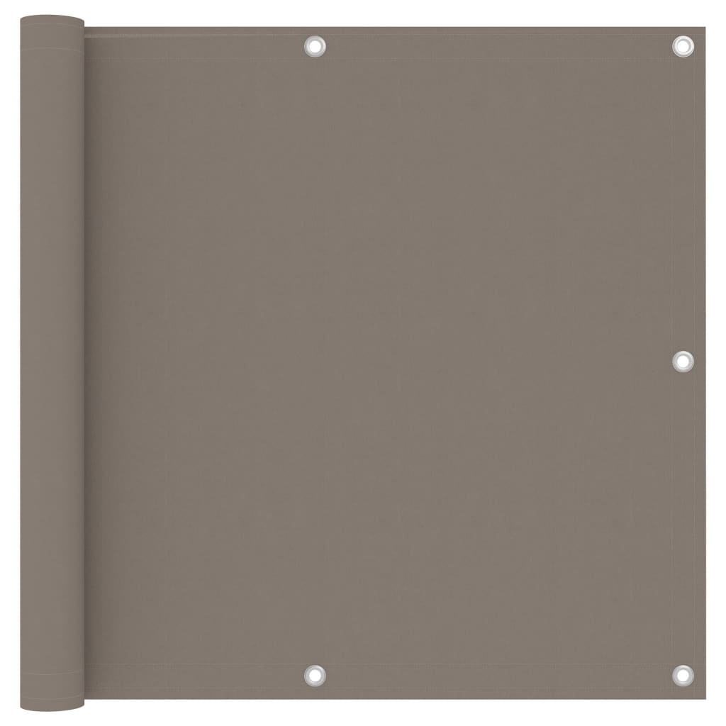 vidaXL Διαχωριστικό Βεράντας Taupe 90 x 400 εκ. Ύφασμα Oxford