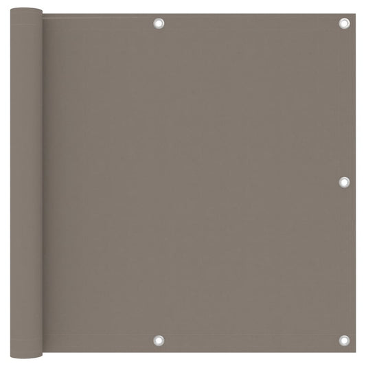vidaXL Διαχωριστικό Βεράντας Taupe 90 x 500 εκ. Ύφασμα Oxford