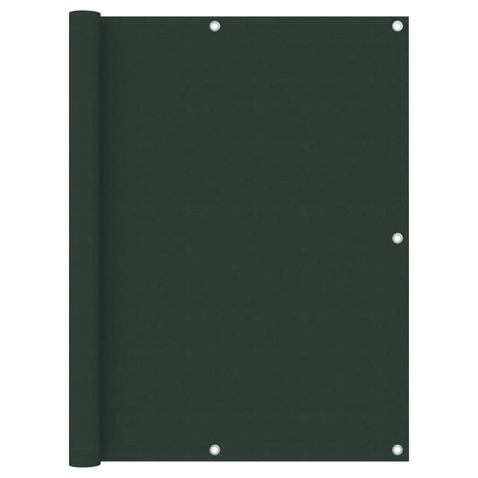 vidaXL Διαχωριστικό Βεράντας Σκούρο Πράσινο 120x400 εκ. Ύφασμα Oxford