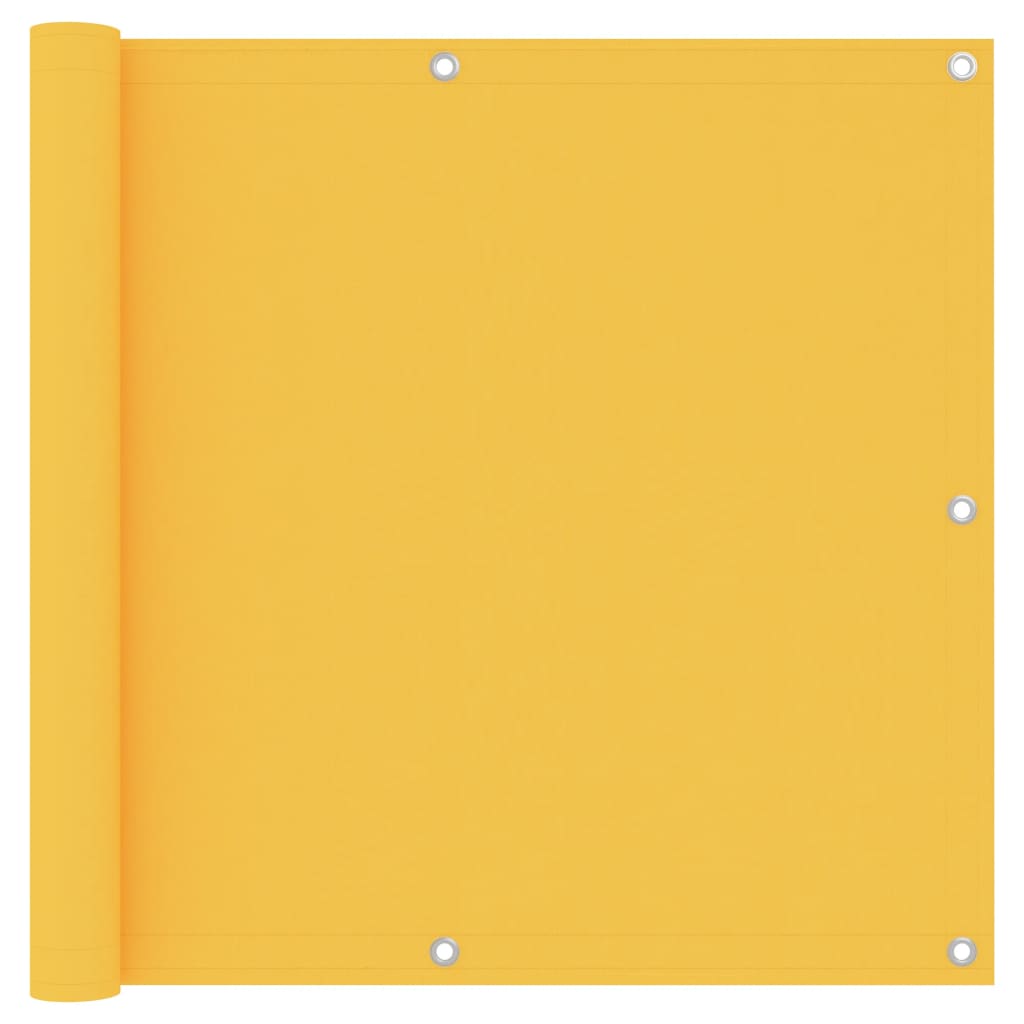 vidaXL Διαχωριστικό Βεράντας Κίτρινο 90 x 500 εκ. Ύφασμα Oxford