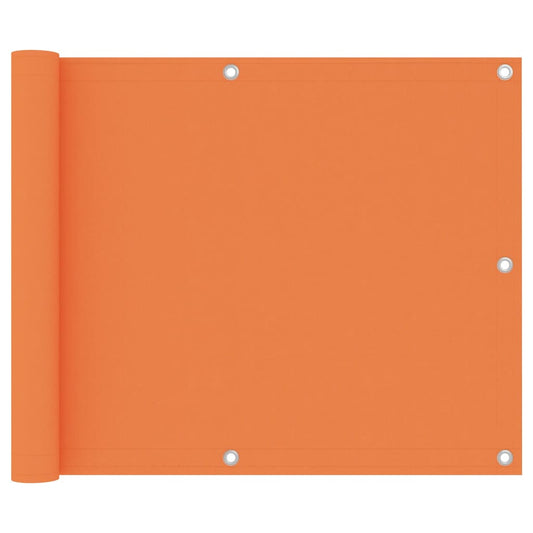 vidaXL Διαχωριστικό Βεράντας Πορτοκαλί 75 x 500 εκ. Ύφασμα Oxford