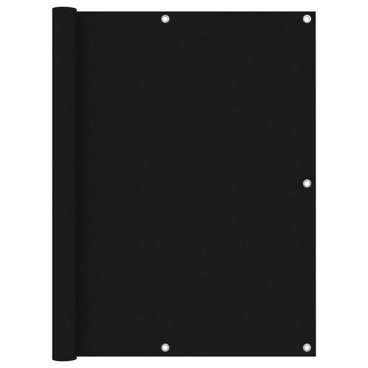 vidaXL Διαχωριστικό Βεράντας Μαύρο 120 x 300 εκ. Ύφασμα Oxford