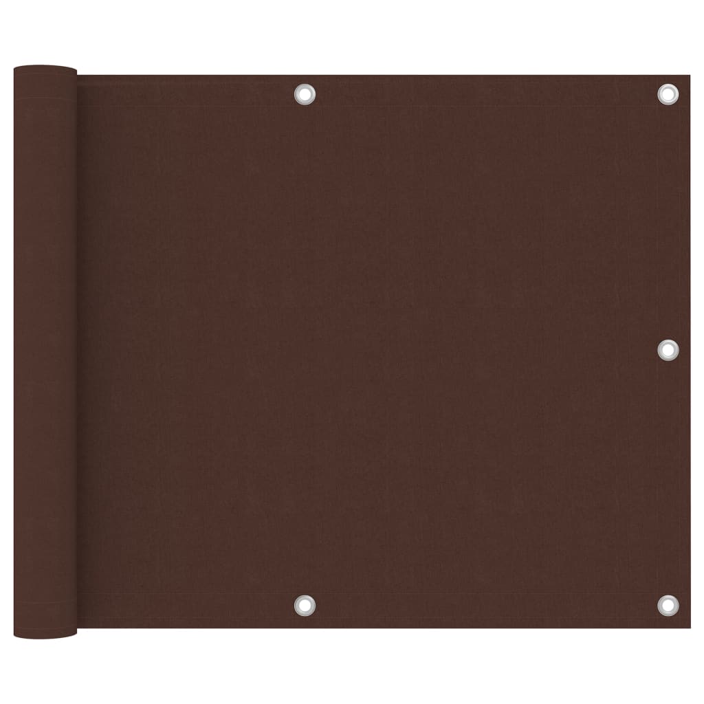vidaXL Διαχωριστικό Βεράντας Καφέ 75 x 600 εκ. Ύφασμα Oxford