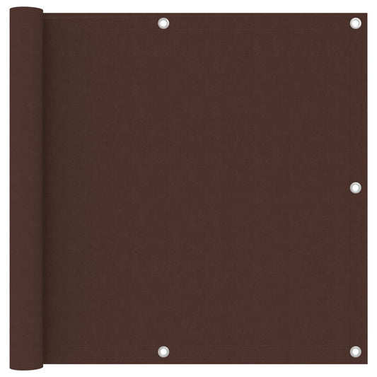 vidaXL Διαχωριστικό Βεράντας Καφέ 90 x 600 εκ. Ύφασμα Oxford