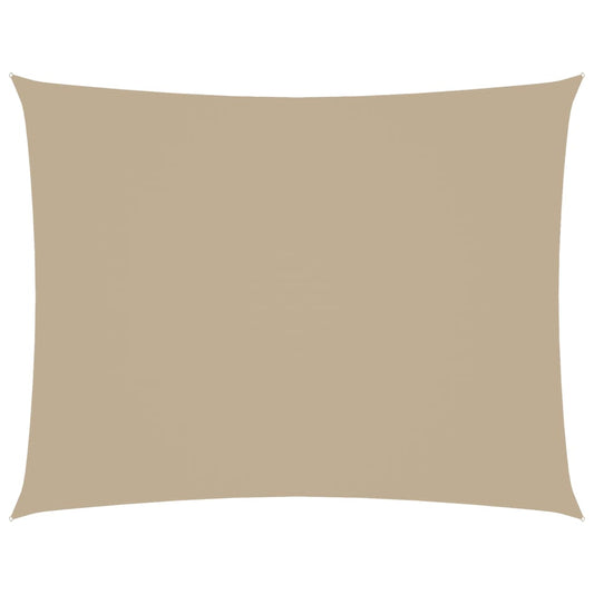 vidaXL Πανί Σκίασης Ορθογώνιο Μπεζ 3,5 x 4,5 μ. από Ύφασμα Oxford
