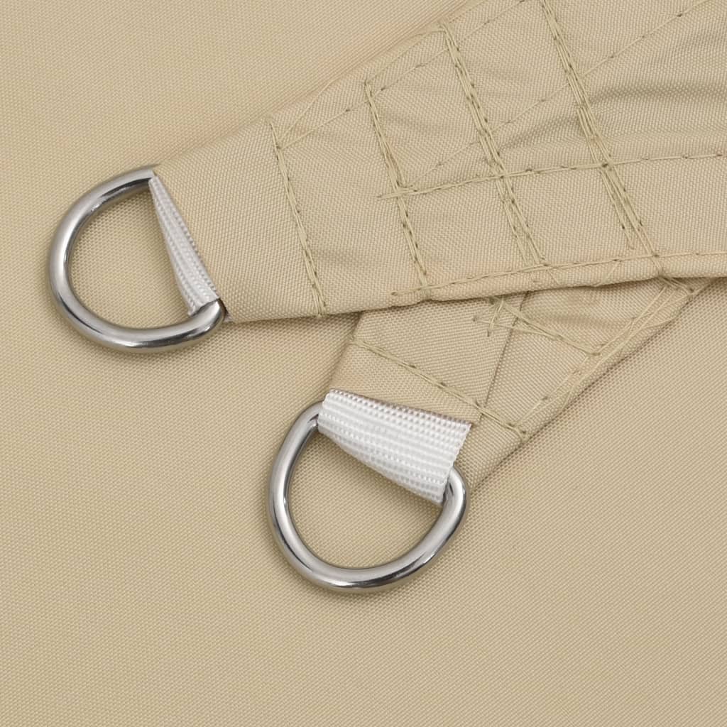 vidaXL Πανί Σκίασης Τρίγωνο Μπεζ 5 x 5 x 6 μ. από Ύφασμα Oxford