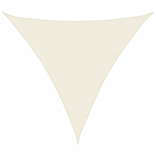 vidaXL Πανί Σκίασης Τρίγωνο Κρεμ 3 x 3 x 3 μ. από Ύφασμα Oxford