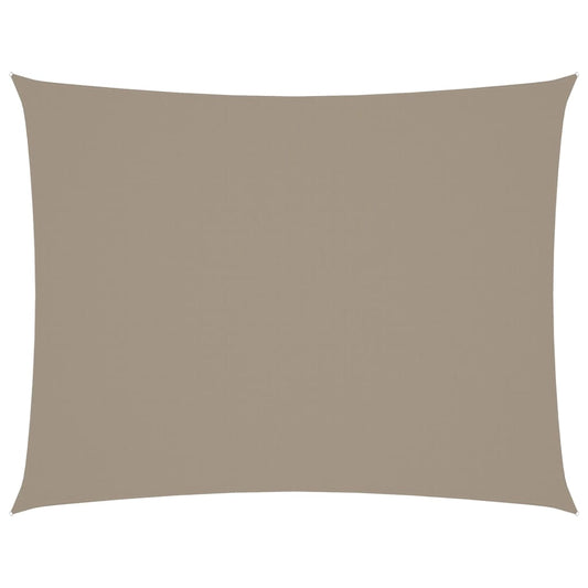 vidaXL Πανί Σκίασης Ορθογώνιο Taupe 5 x 7 μ. από Ύφασμα Oxford